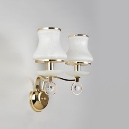 Modern Och Modern Galvaniserad Funktion För Vägglampor I Crystal Ambient Light
