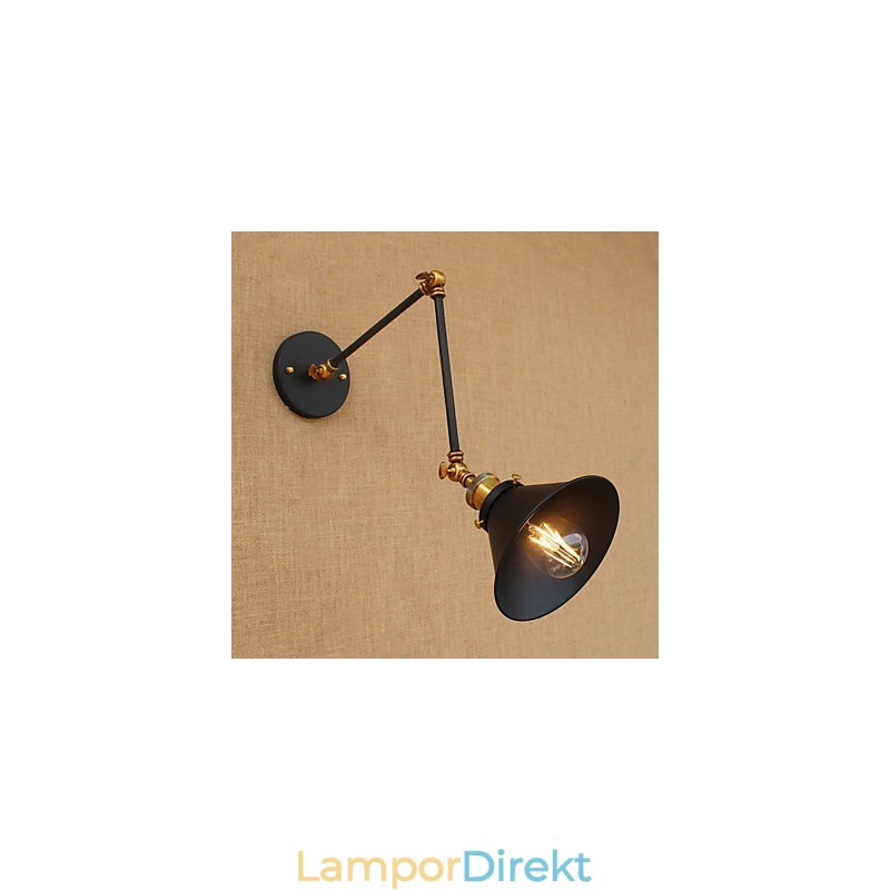 Vägglampa Mässing Vintage Industriell Vägglampa Ljus Hembelysning Inomhusdekor Vägglampa