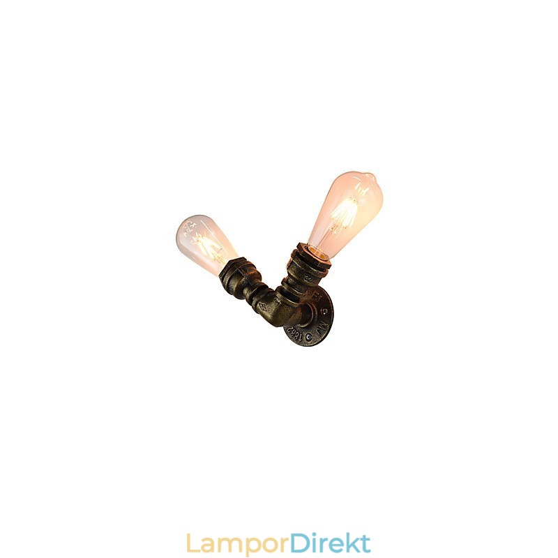 Vägglampa Vägglampor Väggjärn Vägglampa Stum Svart Ljussabel Lampa På Vägg