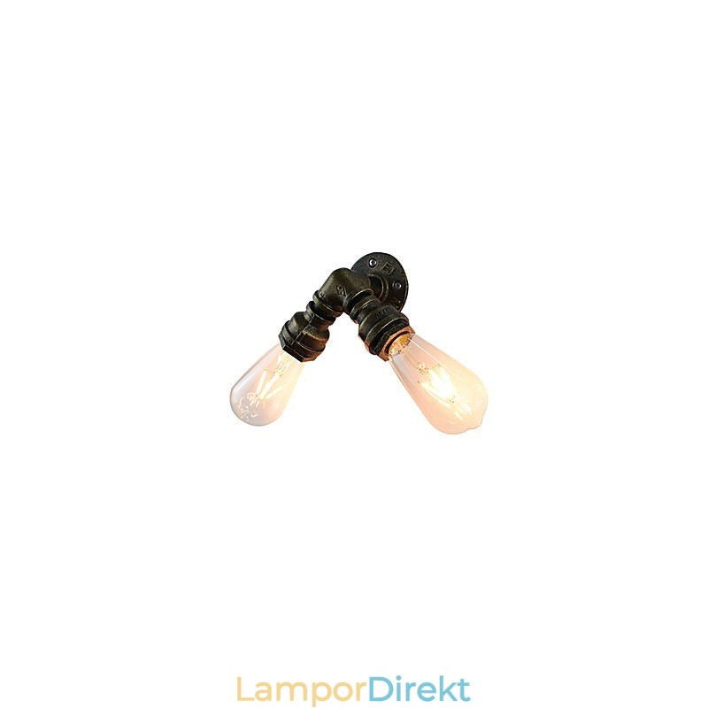 Vägglampa Vägglampor Väggjärn Vägglampa Stum Svart Ljussabel Lampa På Vägg