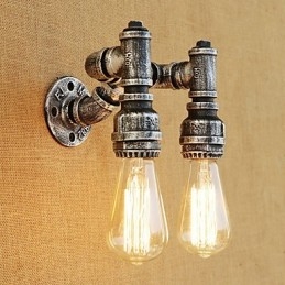 Country Retro Målningsfunktion För Svängarm Ambient Light Wall Sconces Wall Light