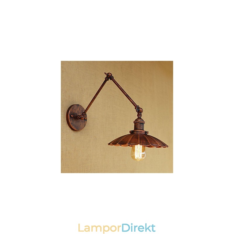 Rustik Lodge Country Retro Målning Funktion För Mini Style Swing Arm Ambient Light Swing