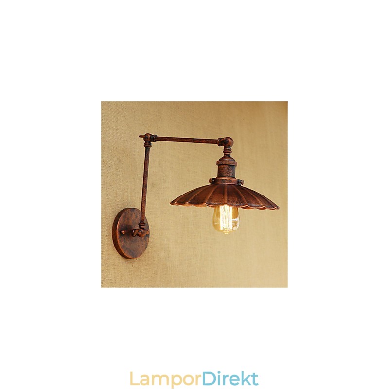 Rustik Lodge Country Retro Målning Funktion För Mini Style Swing Arm Ambient Light Swing
