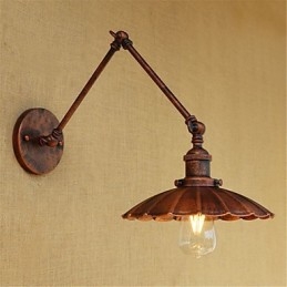 Rustik Lodge Country Retro Målning Funktion För Mini Style Swing Arm Ambient Light Swing