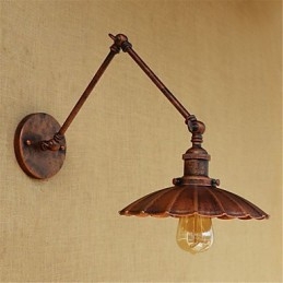 Rustik Lodge Country Retro Målning Funktion För Mini Style Swing Arm Ambient Light Swing