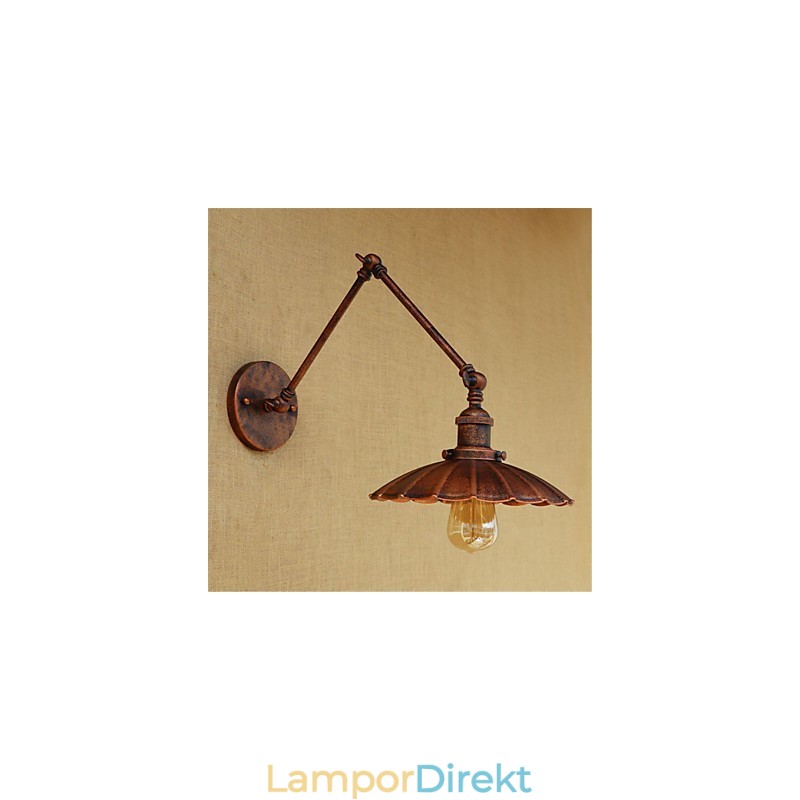 Rustik Lodge Country Retro Målning Funktion För Mini Style Swing Arm Ambient Light Swing