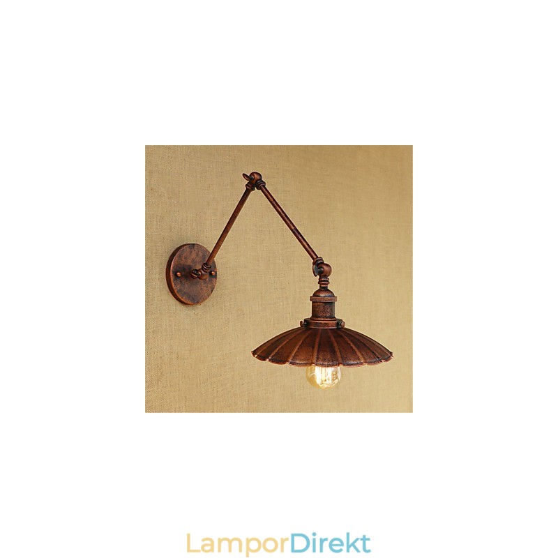Rustik Lodge Country Retro Målning Funktion För Mini Style Swing Arm Ambient Light Swing