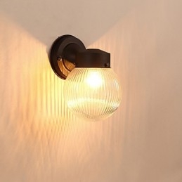 Modern Och Modern Svartoxidfinishfunktion För Mini Style Ambient Light Wall Sconces Wall Light