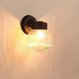 Modern Och Modern Svartoxidfinishfunktion För Mini Style Ambient Light Wall Sconces Wall Light