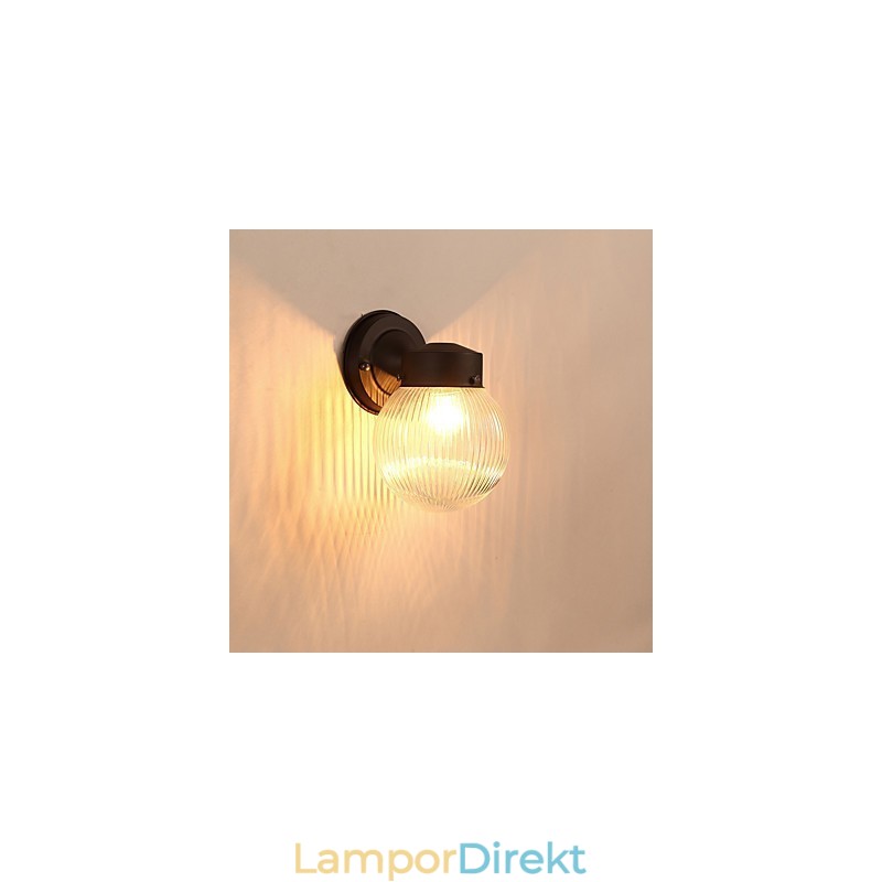 Modern Och Modern Svartoxidfinishfunktion För Mini Style Ambient Light Wall Sconces Wall Light