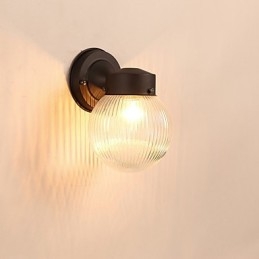 Modern Och Modern Svartoxidfinishfunktion För Mini Style Ambient Light Wall Sconces Wall Light