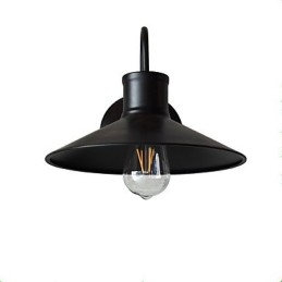 Vägglampa Vägglampor Väggjärn Vägglampa Stum Svart Ljussabel Lampa På Vägg