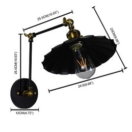 Rustic Lodge Traditionell Klassisk Målningsfunktion För Downlight Vägglampor Vägglampa