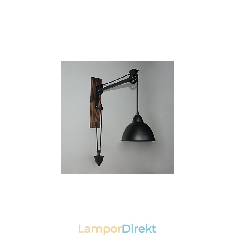 Amerikansk Lantlig Vägglampa Retro Kreativ Vägglampa I Trä