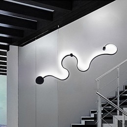 Vägglampor Modern Samtida Målning Funktion Aluminium Vägglampa För Sängrum Trappa Vardagsrumslampa