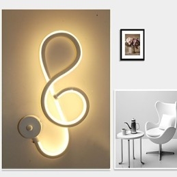 Enkel Modern Creative Light Bar Vägggång Inbäddad Lampa Korridorljus Sovrumslampa Sänglampa Aluminiumlampa