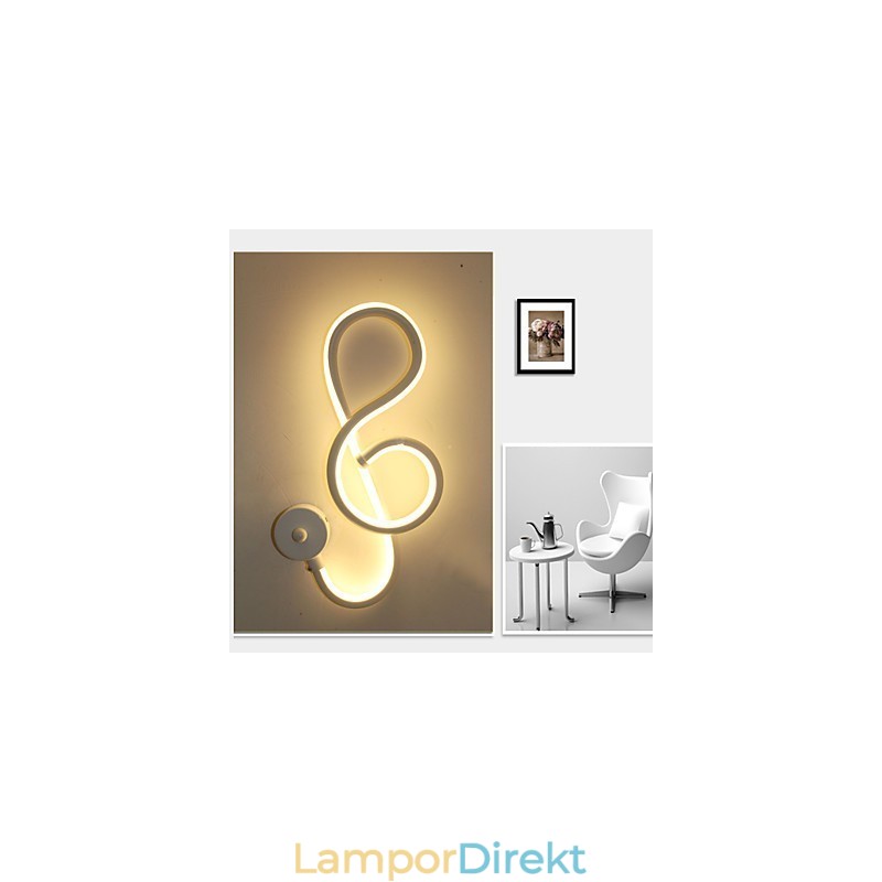 Enkel Modern Creative Light Bar Vägggång Inbäddad Lampa Korridorljus Sovrumslampa Sänglampa Aluminiumlampa