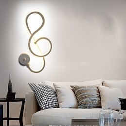 Enkel Modern Creative Light Bar Vägggång Inbäddad Lampa Korridorljus Sovrumslampa Sänglampa Aluminiumlampa