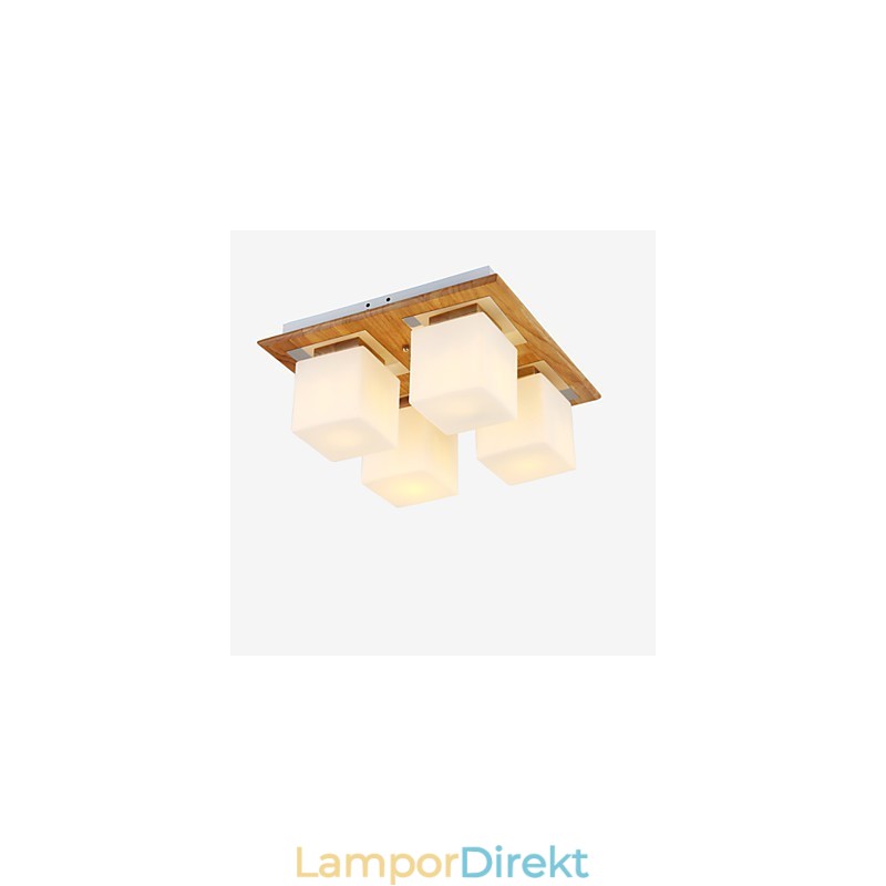 Flush Mount Mini Style Modern Contemporary Wood Bamboo