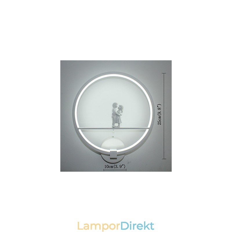 Vägglampa Modern Minimalistisk Vardagsrum Dekorativ Aluminium Korridor Balkonglampa Sovrumslampa