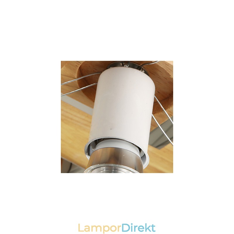 Flush Mount Mini Style Modern Contemporary Wood Bamboo