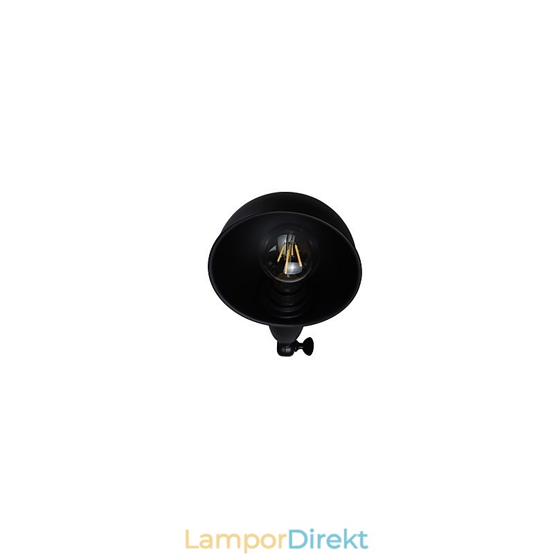 Målat Stål Vägglampa Stum Svart Amerikansk Kaffe Dekoration Retro Väggljus Ljussabel Lampa På Vägg