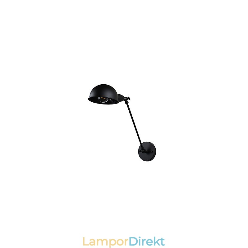 Målat Stål Vägglampa Stum Svart Amerikansk Kaffe Dekoration Retro Väggljus Ljussabel Lampa På Vägg