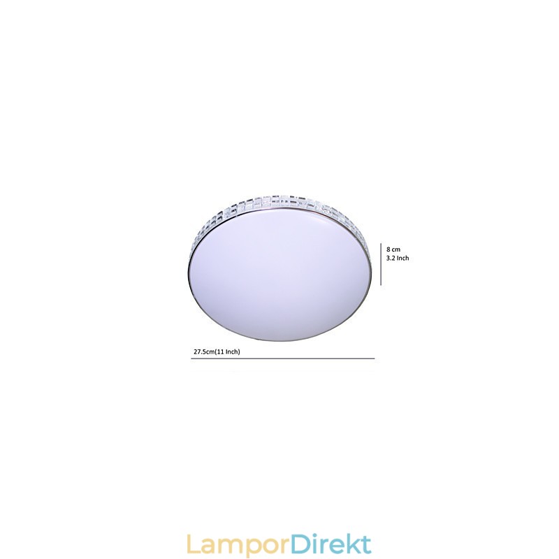 Modern Taklampa Flush Mount Akryl Metallmålning 90 265V Ljus