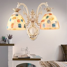 Rustik Lodge Målningsfunktion För Downlight Vägglampor Vägglampa