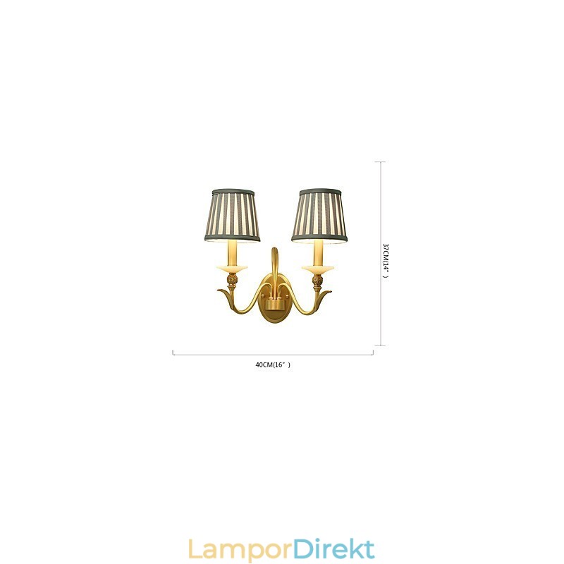 Enkel Country Traditionell Klassisk Mässing Funktion För Mini Style Uplight Vägglampor Vägglampor