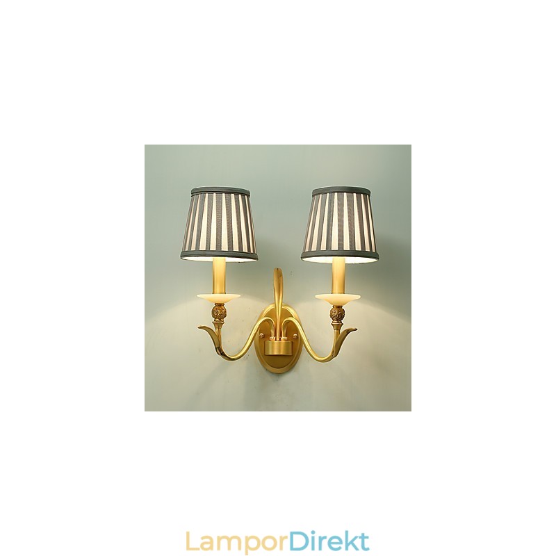 Enkel Country Traditionell Klassisk Mässing Funktion För Mini Style Uplight Vägglampor Vägglampor