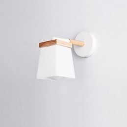 Squere Glassshade Vägglampa För Sovrum Modern Funktion Ambient Light Vägglampor Vägglampa