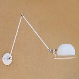 Enkel Vintage Landmålningsfunktion För Mini Style Swing Arm Ögonskydd Ambient Light Wall Sconces