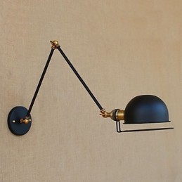 Enkel Vintage Landmålningsfunktion För Mini Style Swing Arm Ögonskydd Ambient Light Wall Sconces