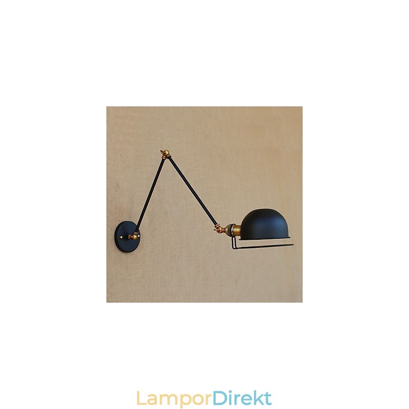 Enkel Vintage Landmålningsfunktion För Mini Style Swing Arm Ögonskydd Ambient Light Wall Sconces
