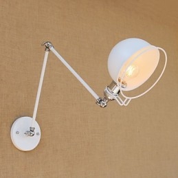 Enkel Vintage Landmålningsfunktion För Mini Style Swing Arm Ögonskydd Ambient Light Wall Sconces