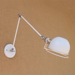 Enkel Vintage Landmålningsfunktion För Mini Style Swing Arm Ögonskydd Ambient Light Wall Sconces
