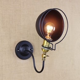 Enkel Country Retro Painting Funktion För Mini Style Eye Protection Downlight Wall Sconces