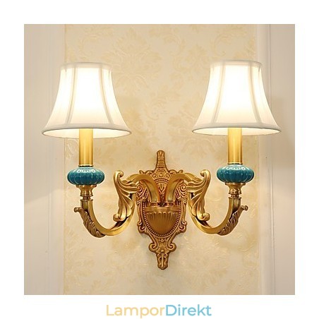 Enkel Country Traditionell Klassisk Mässing Funktion För Mini Style Uplight Vägglampor Vägglampor