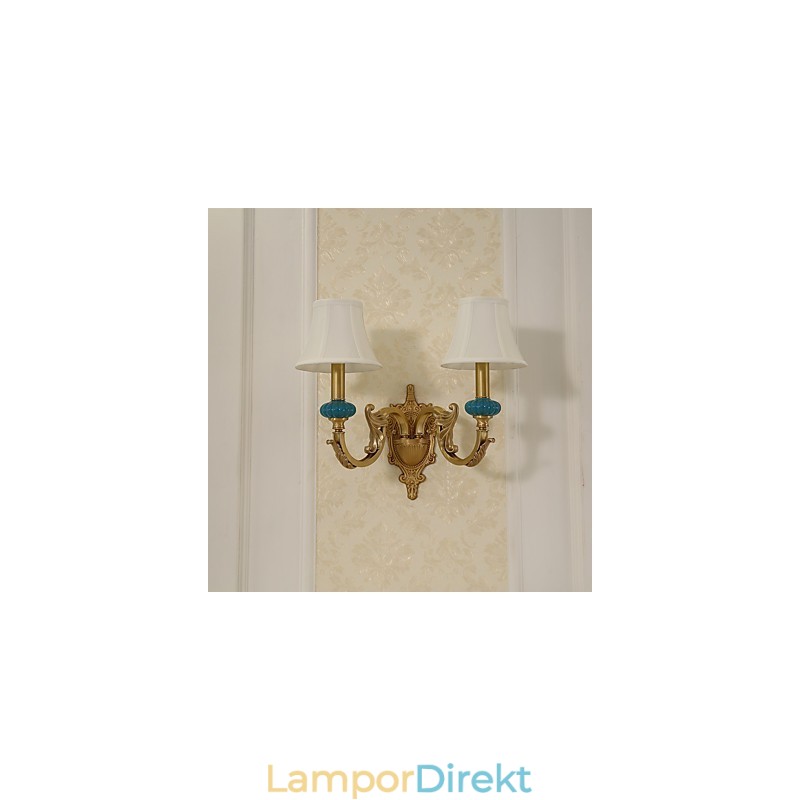 Enkel Country Traditionell Klassisk Mässing Funktion För Mini Style Uplight Vägglampor Vägglampor