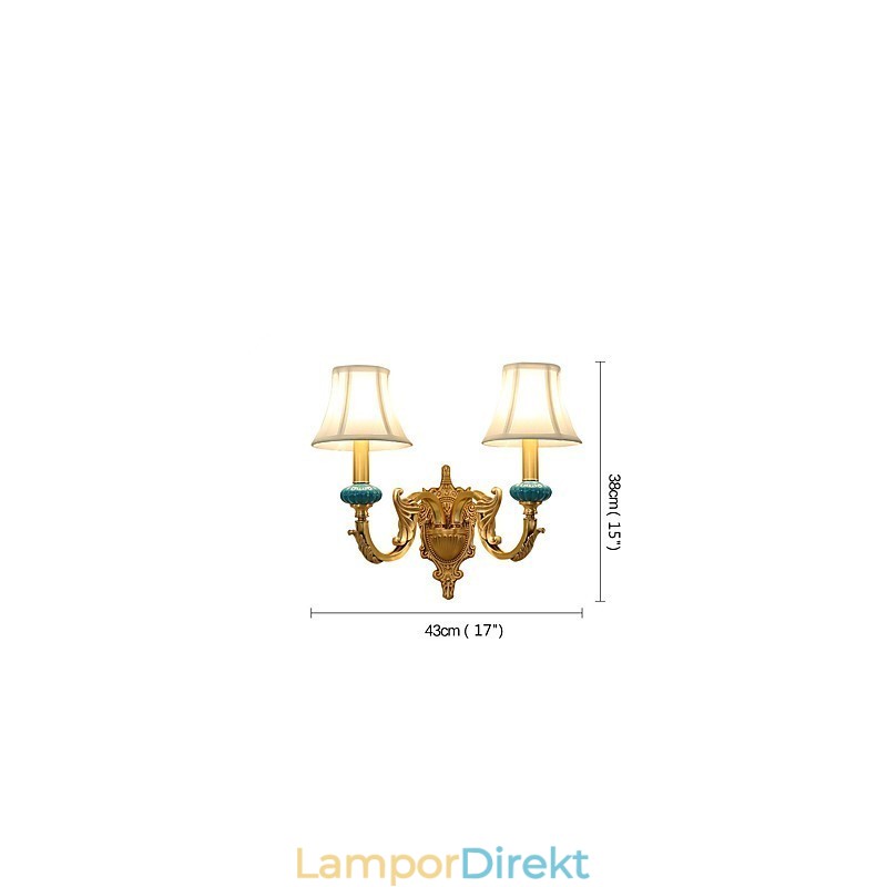 Enkel Country Traditionell Klassisk Mässing Funktion För Mini Style Uplight Vägglampor Vägglampor