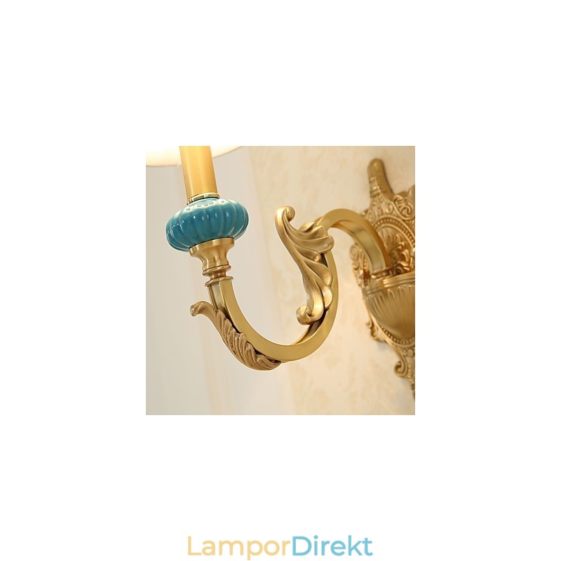 Enkel Country Traditionell Klassisk Mässing Funktion För Mini Style Uplight Vägglampor Vägglampor