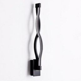 Modern Enkel L Kreativ Sovrum Korridor Vardagsrum Tv Bakgrund Aluminium Wave Vägglampa Spegel Strålkastare