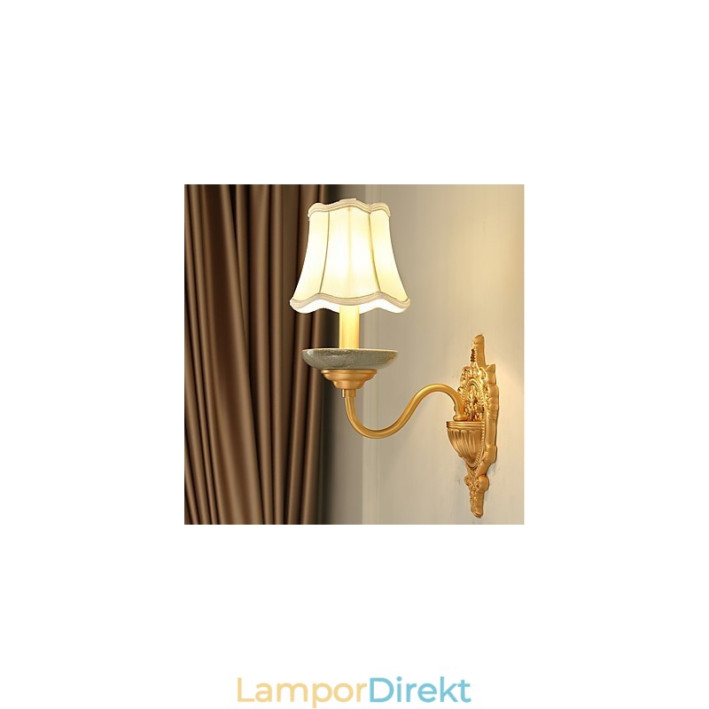 Enkel Country Traditionell Klassisk Mässing Funktion För Mini Style Uplight Vägglampor Vägglampor