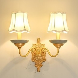 Enkel Country Traditionell Klassisk Mässing Funktion För Mini Style Uplight Vägglampor Vägglampor Pu