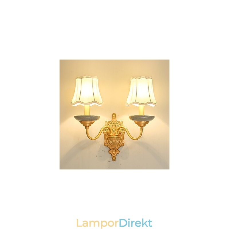 Enkel Country Traditionell Klassisk Mässing Funktion För Mini Style Uplight Vägglampor Vägglampor Pu