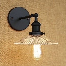 Country Retro Painting Feature För Mini Style Eye Protection Ambient Light Wall Sconces