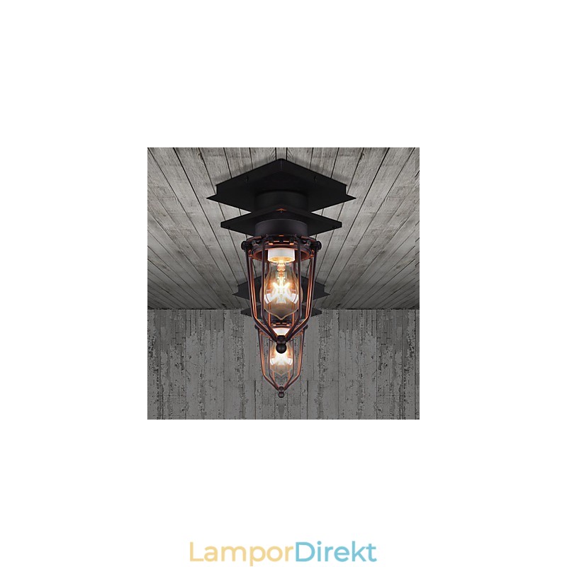 Retro Smidesvägglampa Enkelhuvud Antik Reminisced Lamp Loft American Iron Vintage Small Cages Taklampa