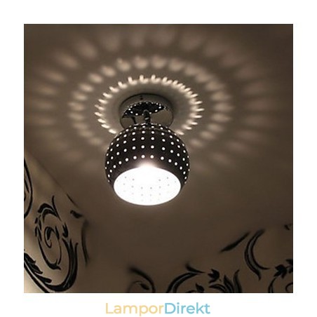 Creative Porous Ball Estetisk Reflektion Absorbera Dome Light Smidesjärn Lampa Creative Porous Ball Estetisk Reflektion Absorbera Dome Light Smidesjärn Lampa