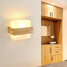 Nyhet Country Feature För Mini Style Ögonskydd Omgivningsljus Lampetter Nattljus Vid Sängkanten Kreativ Balkong Vägglampa